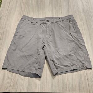 Lululemon Commission Shorts Men‎ Size 36 Gray Classic Fit Slash Pockets
